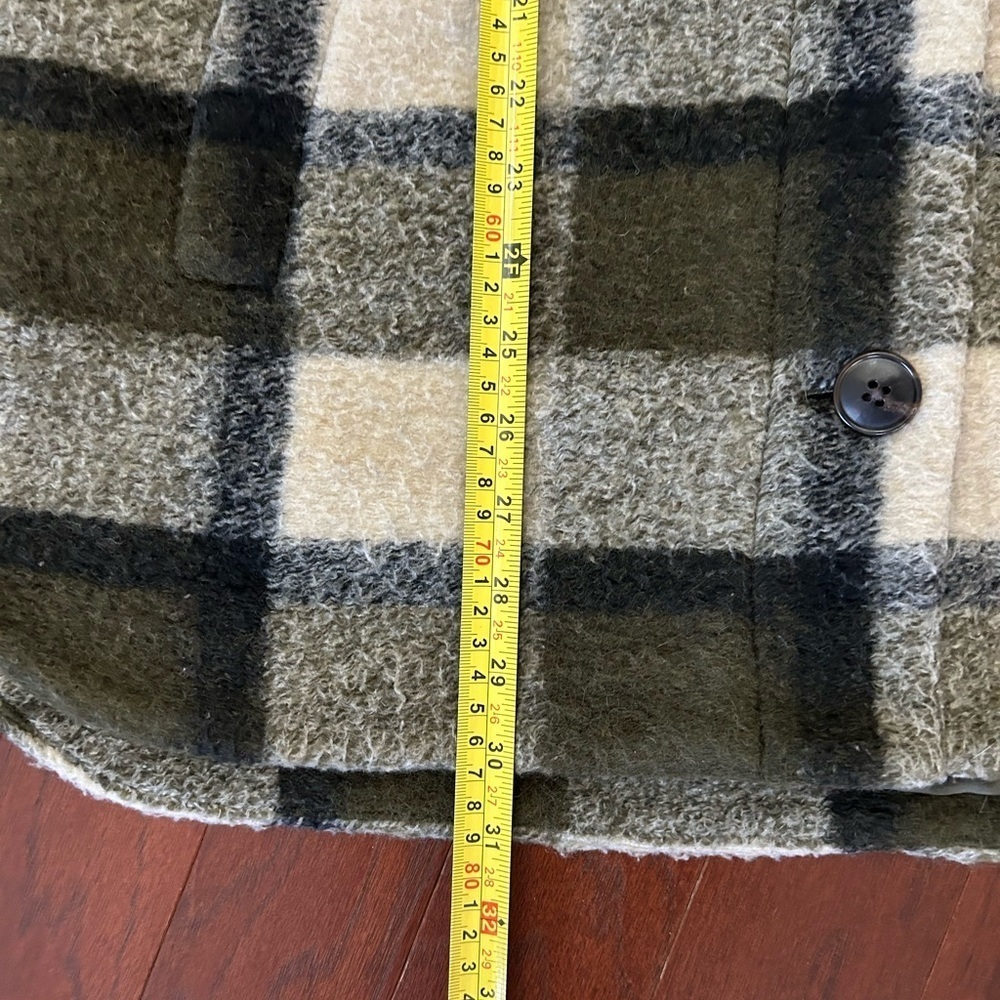 Madewell Belrose Shirt-Jacket In Marian Plaid Oversized Plaid Wool blend Size M - Picture 11 of 13